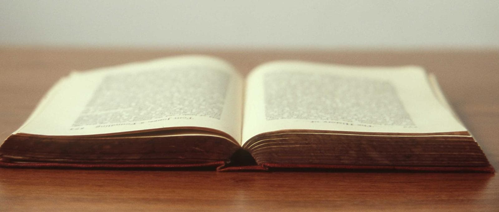 Un libro abierto, como un registro